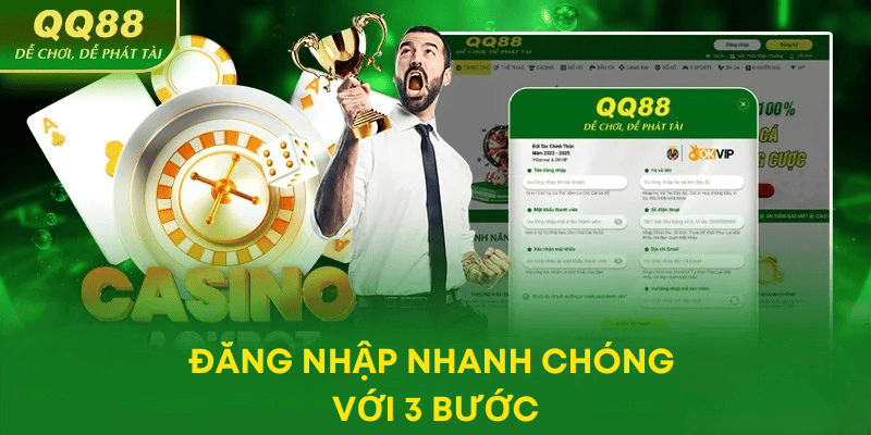 3 bước đăng nhập QQ88 hiệu quả